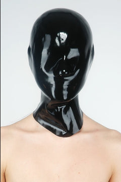 Latex mask closed