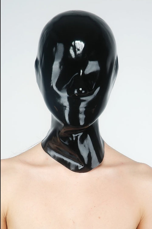 Latex mask closed