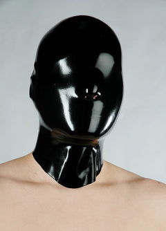 Latex mask closed