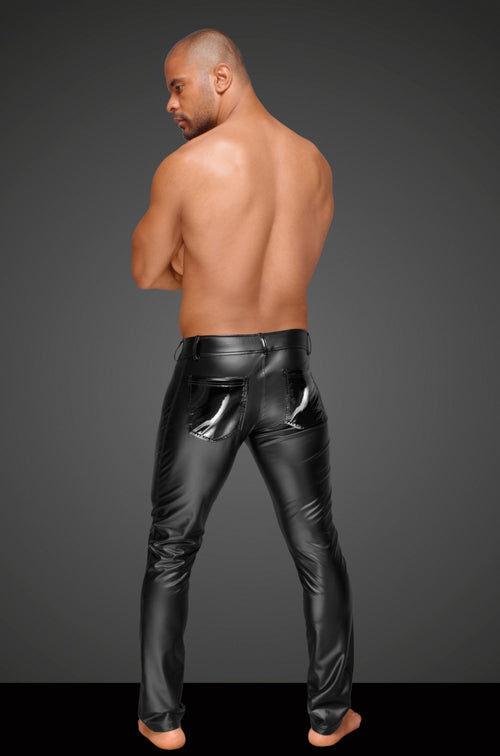 Wetlook Hose mit Lack