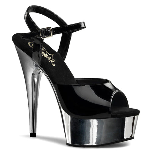 Chrome platform sandal