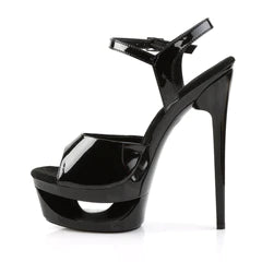Platform sandal with cut-out