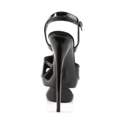 Platform sandal with cut-out