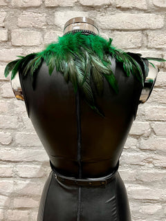 Feder Harness mit Strass