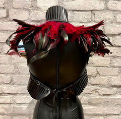 Feder Bolero mit Strass