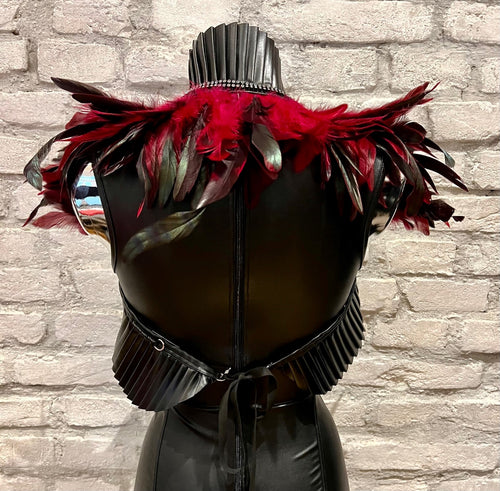 Feder Bolero mit Strass