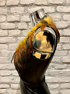 Feder Harness mit Strass