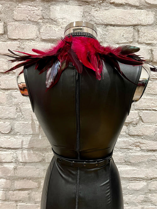 Feder Harness mit Strass