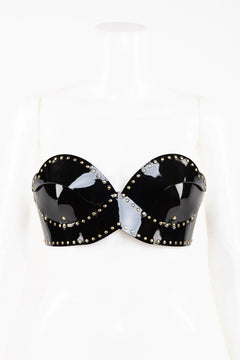 Patent Leather Harness Bra