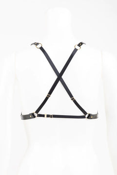 Patent Leather Harness Bra