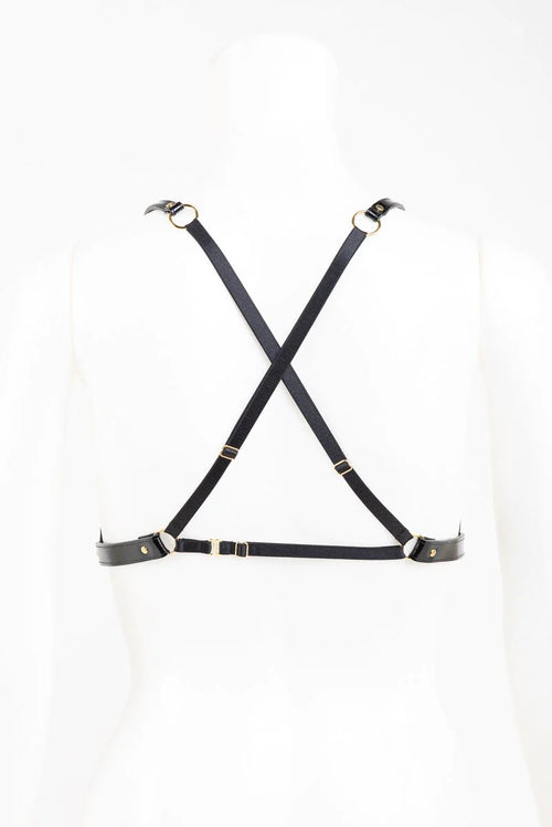 Patent Leather Harness Bra