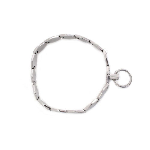 Stainless steel collar with chain links