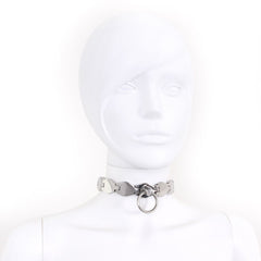 Stainless steel collar with chain links