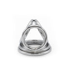 Stainless steel penis & testicle ring
