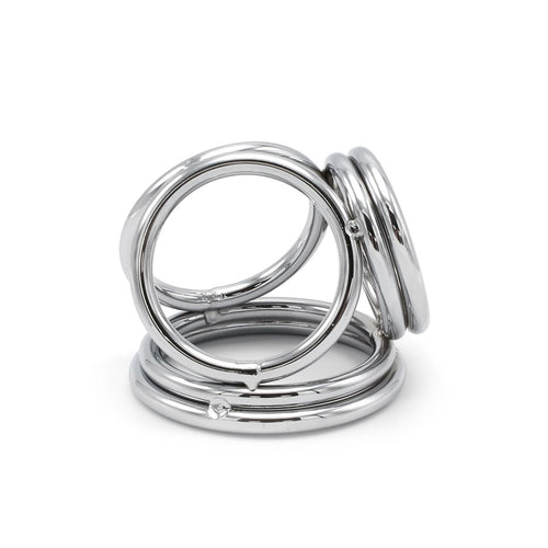 Stainless steel penis & testicle ring