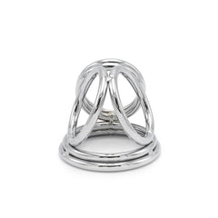 Stainless steel penis & testicle ring