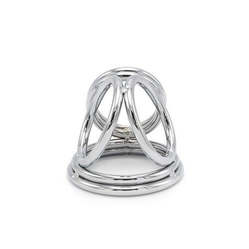 Stainless steel penis & testicle ring