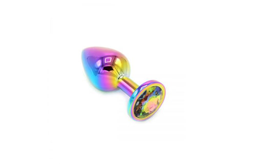 Regenbogen Plug mit Kristall - Medium