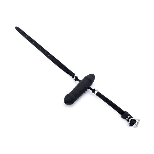 Doppelter Penis-Silikonknebel