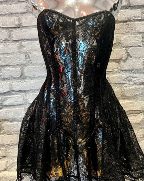 Lace corset dress