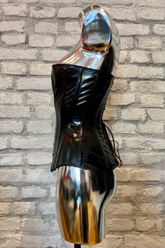 Vinyl half bust corset