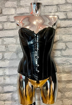 Vinyl half bust corset