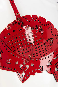 Patent Leather Harness Bra