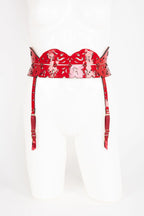 Lackleder Strapsgürtel