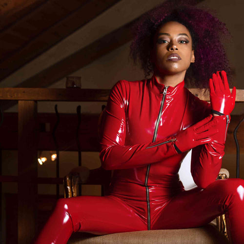 PVC catsuit