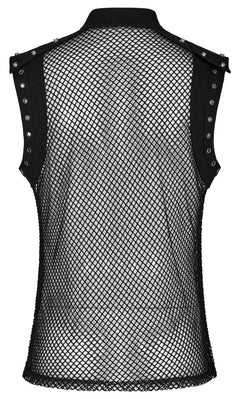 Netzshirt mit Nieten