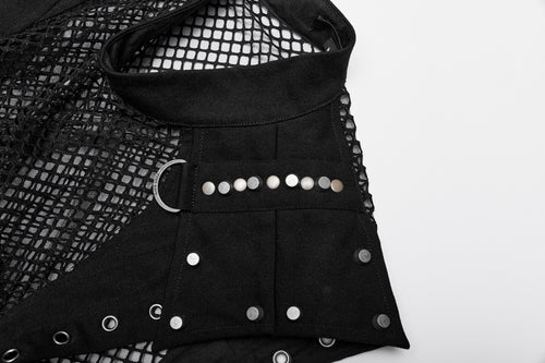 Netzshirt mit Nieten