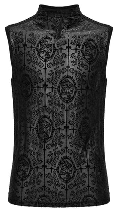 Meshtop Ärmellos mit Muster