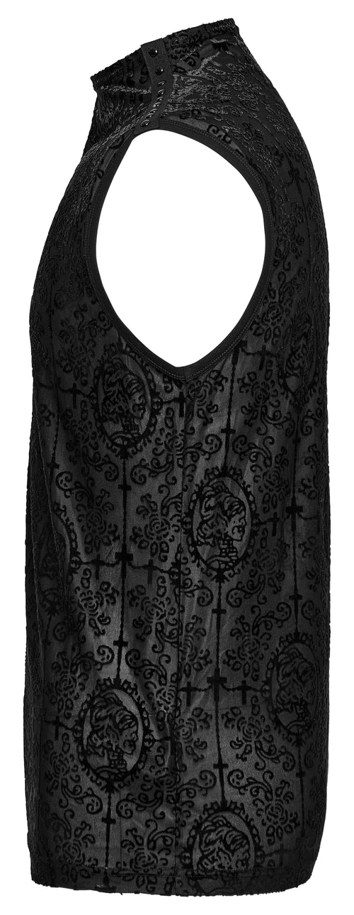 Meshtop Ärmellos mit Muster