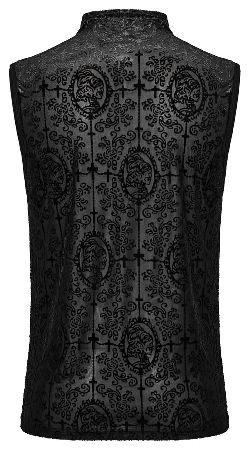 Meshtop Ärmellos mit Muster