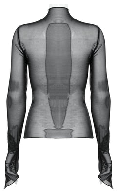 Meshoberteil mit Spitzendetails