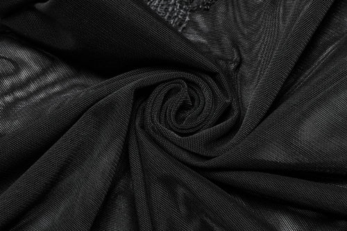 Meshoberteil mit Spitzendetails