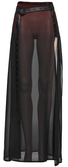 Maxirock mit Gürtel