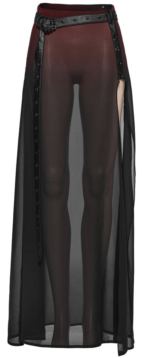 Maxirock mit Gürtel