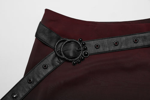 Maxirock mit Gürtel