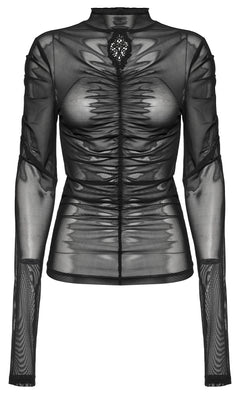 Gerafftes Meshoberteil