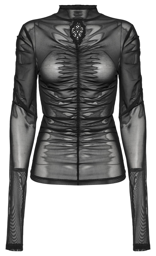 Gerafftes Meshoberteil