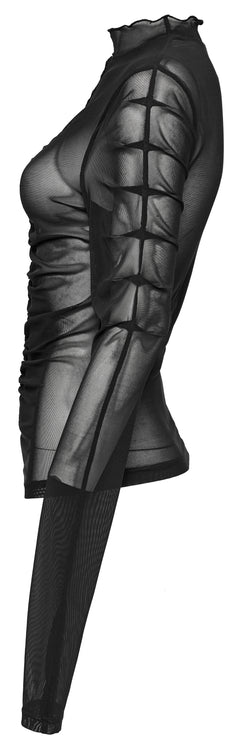 Gerafftes Meshoberteil