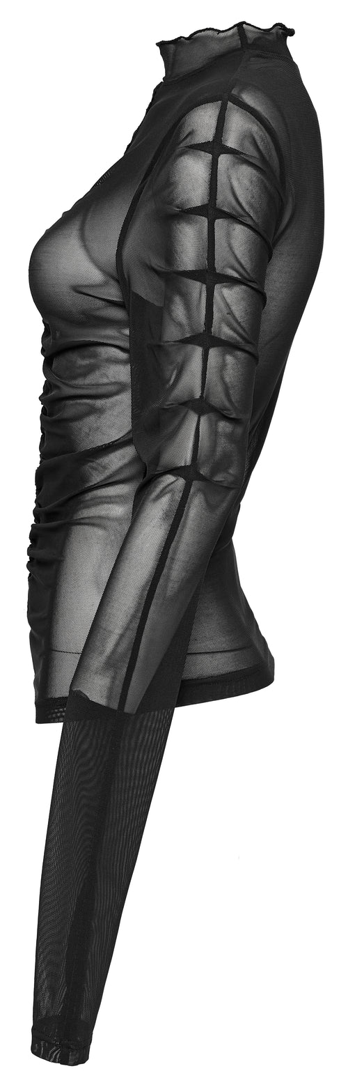 Gerafftes Meshoberteil