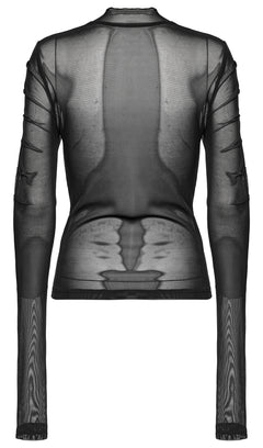 Gerafftes Meshoberteil