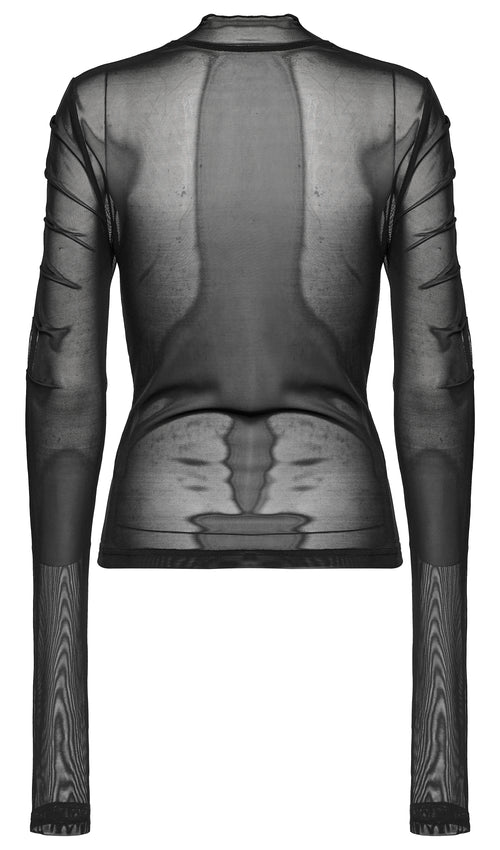 Gerafftes Meshoberteil