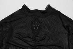 Gerafftes Meshoberteil