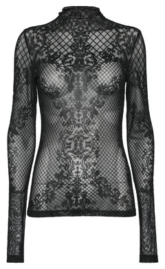 Gemustertes Langarmoberteil