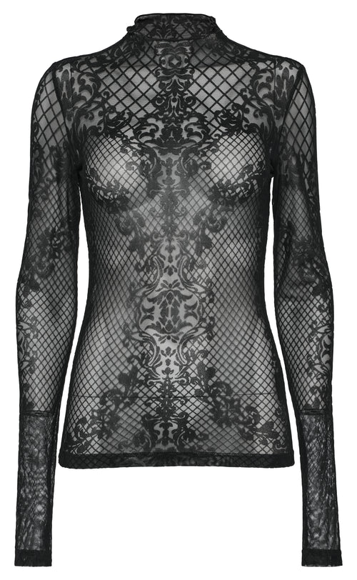 Gemustertes Langarmoberteil