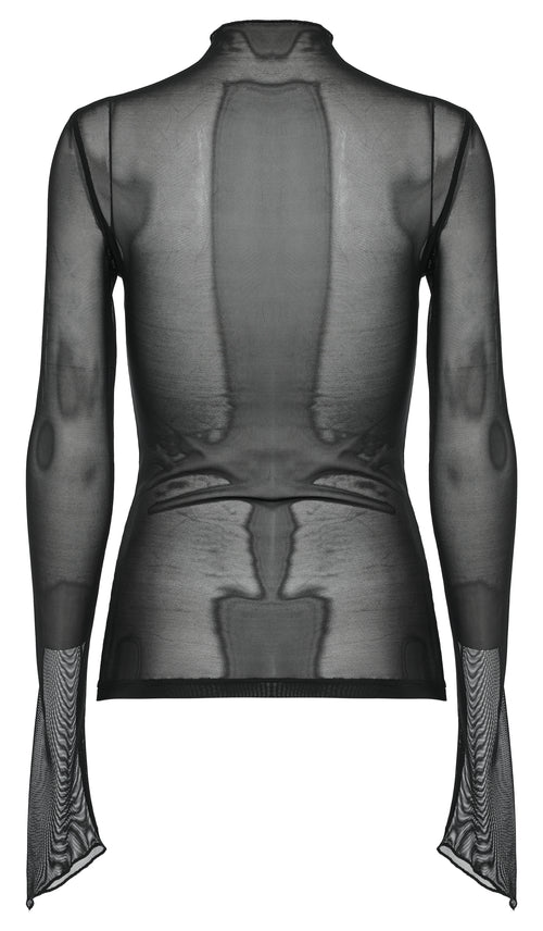 Langarm Meshoberteil