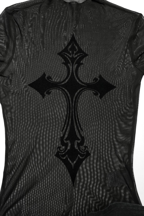 Langarm Meshoberteil